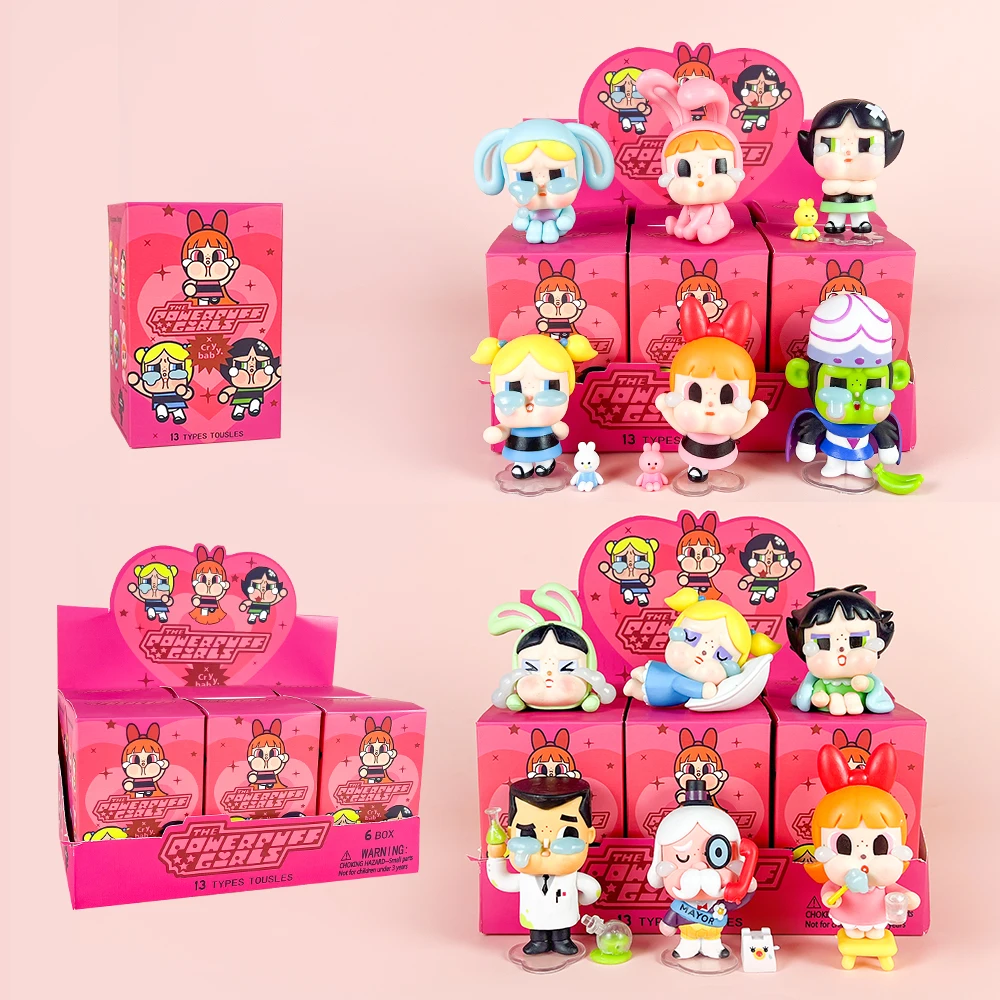 

New Big Card Crying Baby Flying Sky Female Police First and Second Generation Peripheral Bubble Mart Blind Box Handmade Ornament