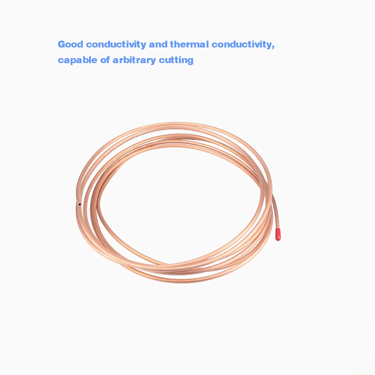 T2 Seamless Purple Copper Tube - 6/8/10mm Soft Hollow Round Coil, Air Conditioner Refrigeration Capillary Pipe