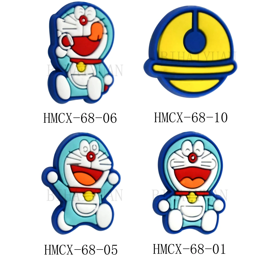 5pcs cartoon PVC Doraemon Focal Beads for DIY bracelet necklace anklet pen Accessories