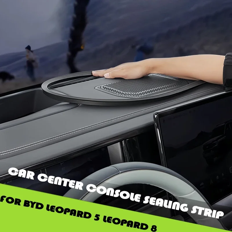 Car Center Console Sealing Strip Fit for BYD Leopard 5 Leopard 8 Auto Center Console Dust Injection Molding Strip Upgrade Parts