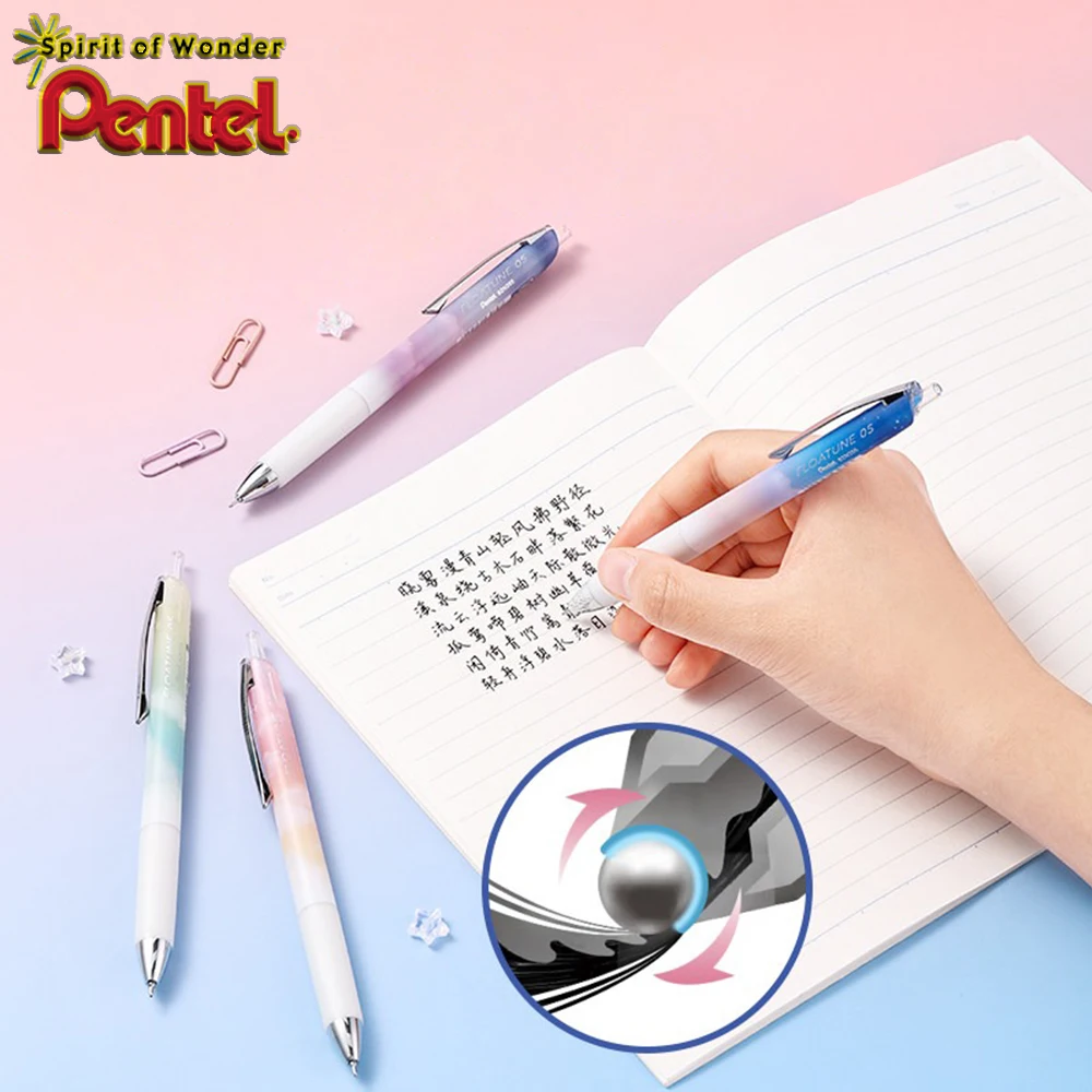 3PCS/Set Japan Pentel Gel Pens Limited Design FLOATUNE Rollerball Pens 0.5mm Office Accessories Cute Stationary School Supplies