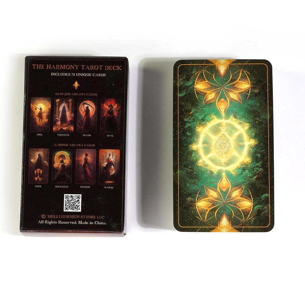 New The Harmony Tarot Deck 78 Uniquely Design Cards Created By Harmonizing The Two Worlds of AI and Human Creativity Board Games