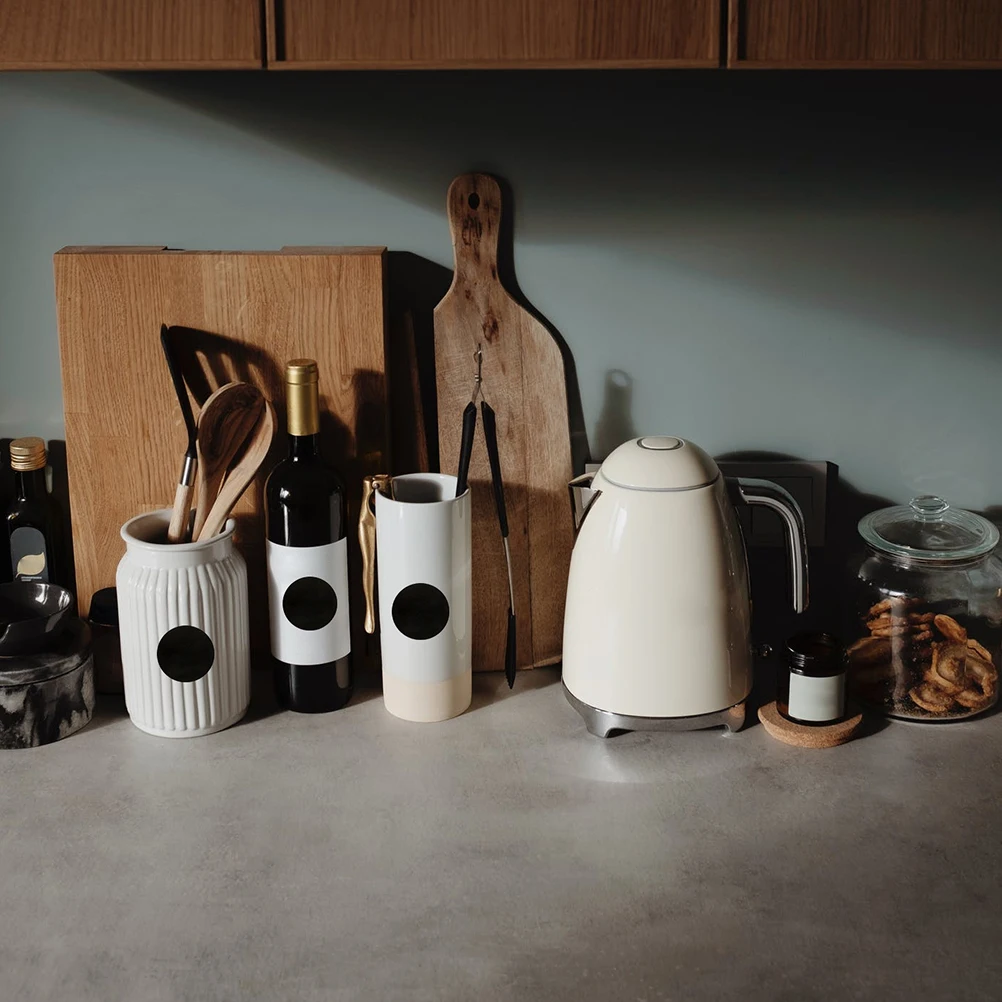 

Round Chalkboard Stickers Professional Sealing Sticker for Kitchen Bottles Cans Memos Reminder Chalkboard Stickers