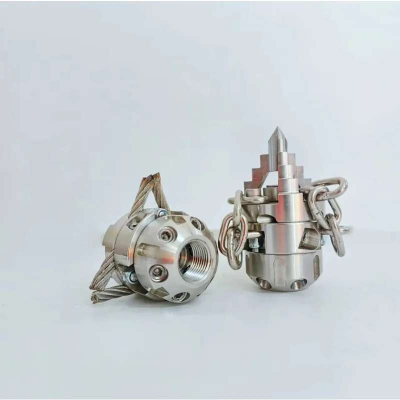 

40L Customizable Flow Rate and Chain Length Nozzles Rotating Stainless Steel Chain Root Cutter Kit Side 3 Rear 6 Ceramic Nozzles