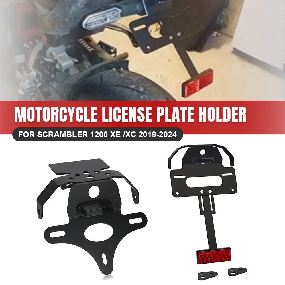 

Motorcycle Accessories For Scrambler 1200 XE /XC 2019 2020 2021 2022 2023 2024 Rear License Plate Holder Number Plate Bracket