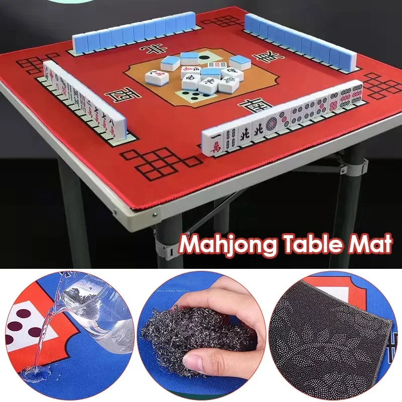 Chinese Mahjong Mat for Reduce the Noise Non-slip Board Table Game Pad Silence Waterproof Home Party Mah-jong Table Protector