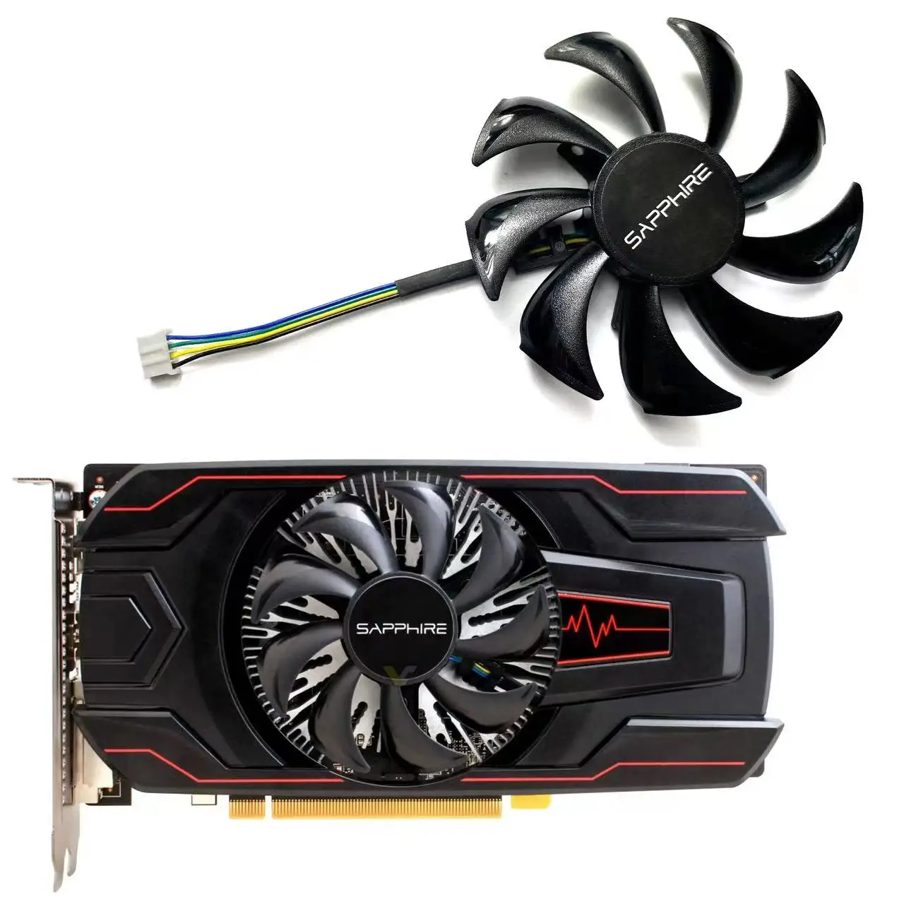 GA91S 2M DC 12V 0.35A For Dataland Powercolor R7 360 260X VGA Ventilator for sapphire R7 360 2G D5 OC graphic card Cool fan