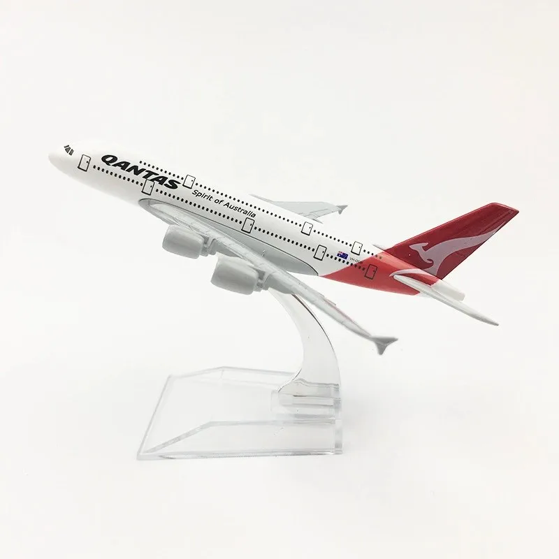 6inch Diecast A380 Qatar Airways 16CM Air-bus Plane Model Alloy Miniature Airplane Model Adults Fun Enthusiast  For Collection