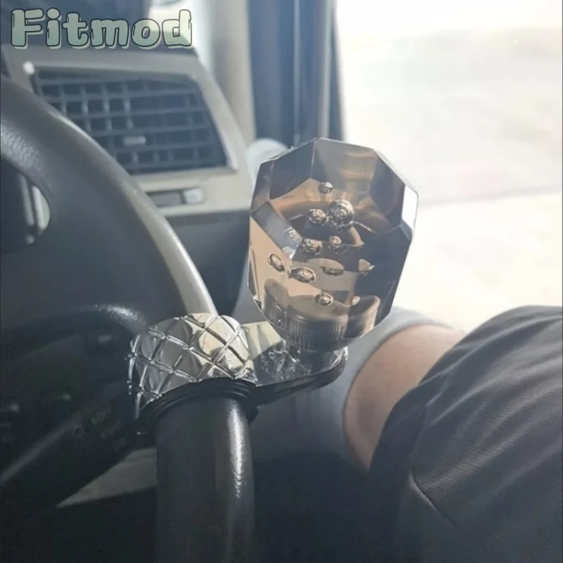 Car steering wheel power knob, driving aid gadget, multifunctional high-end bearing, one-hand steering device, acrylic version