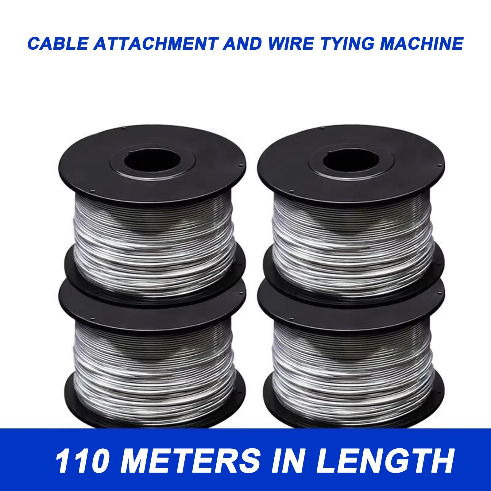 5 لفة 0.8 مللي متر قطر حديد التسليح سلك ربط لفائف المضادة للأكسدة أداة صناعية طول 110 متر لتغليف المنتجات اليدوية