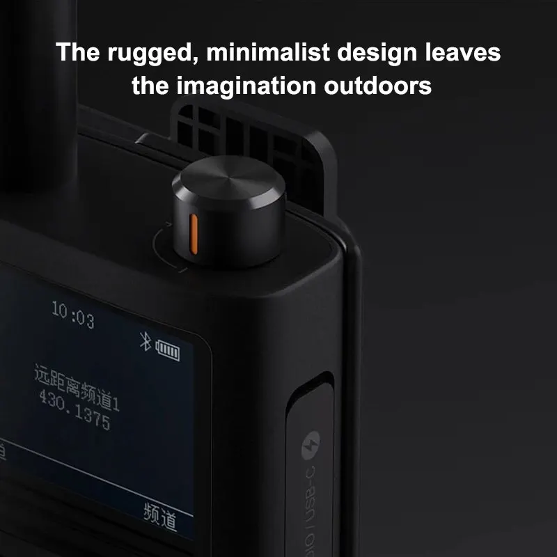 Xiaomi Mijia Walkie Talkie 2 5W UV Dual Band Radio IP65 Waterproof 13 Days Long Standby Interphone Location Share