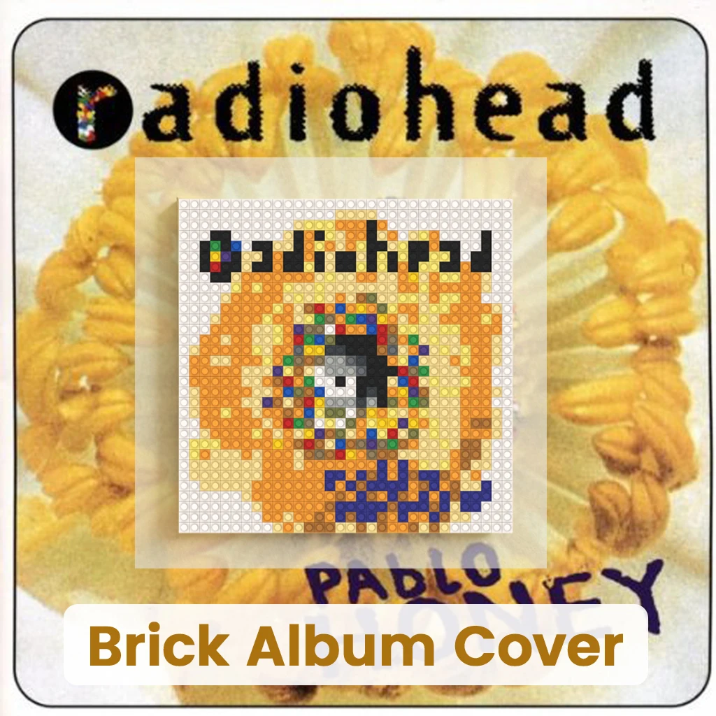 

R-Radiohead Rock Band Album Cover Mosaic MOC Building Brick Pixel Painting DIY Art Poster Home Wall Hanging Decoration