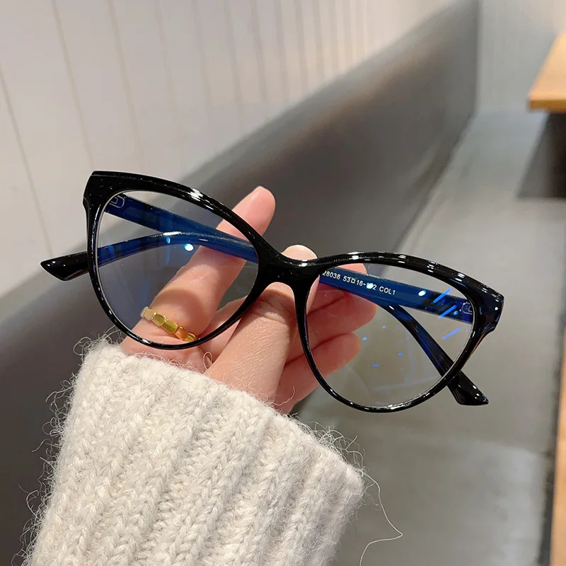Fashionable and Simple Cat-Eye Anti-Blue Light Glasses Ins European and American Trendy Women's Decorative Glasses Frames