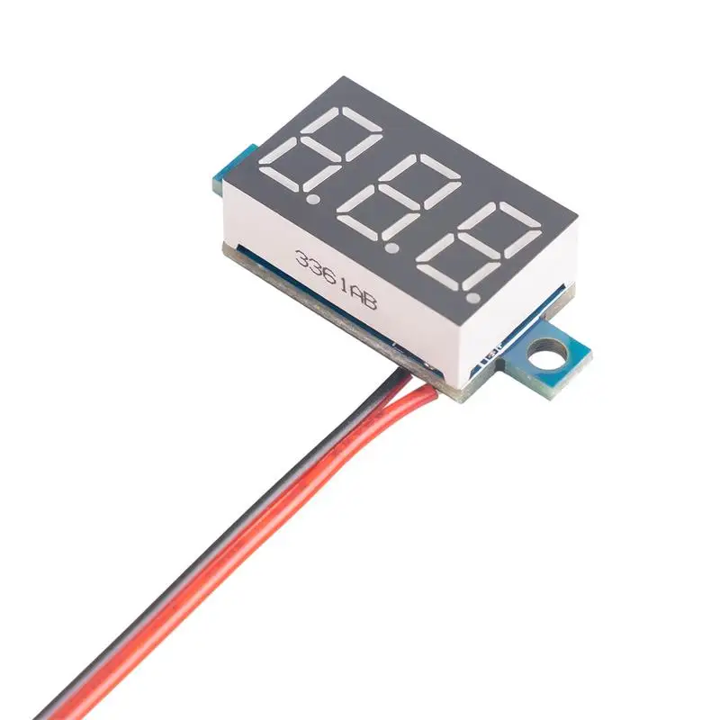 LED Digital Voltmeter Voltage Panel Meter For Electromobile And Motorcycle Adopts Polarity Protection Circuit