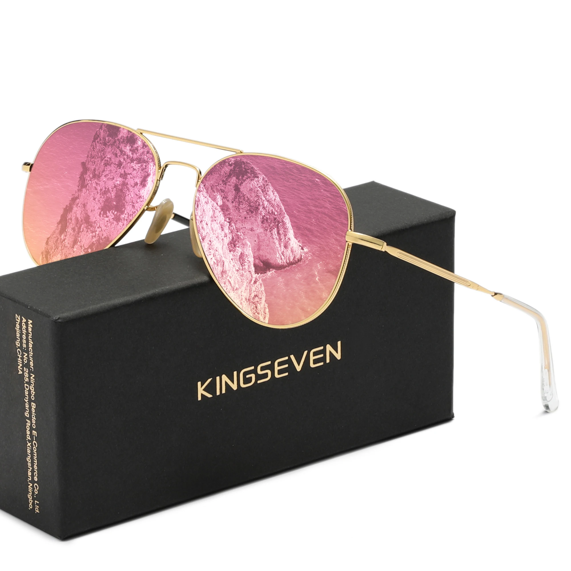 

KINGSEVEN модные солнцезащитные очки-пилоты для мужчин/женщин солнцезащитные очки для вождения антибликовые оттенки UV400 Oculos De Sol