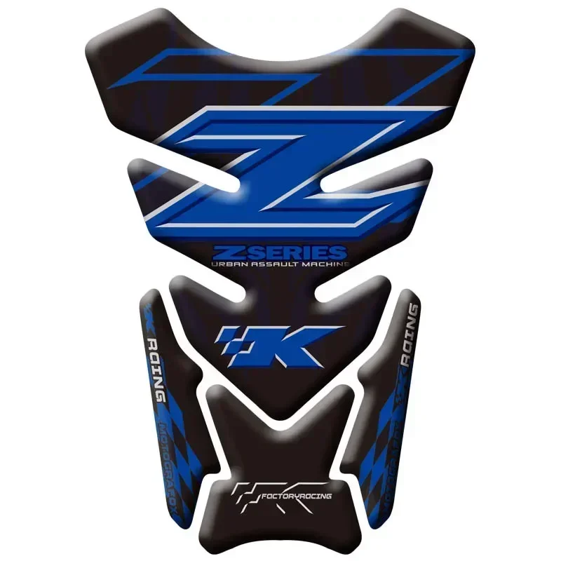 For KAWASAKI Z250 Z300 Z400 Z650 Z750 Z800 Z1000 Z900 Moto Tank Pad Protector 3D Gel Sticker Decal - 6