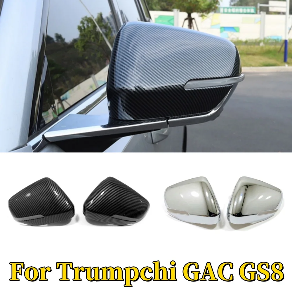 

For Trumpchi GAC GS8 2022 2023 2024 Car Side Door Rear View Mirror Cover Sticker Protection Garnish Exterior Styling Accessories