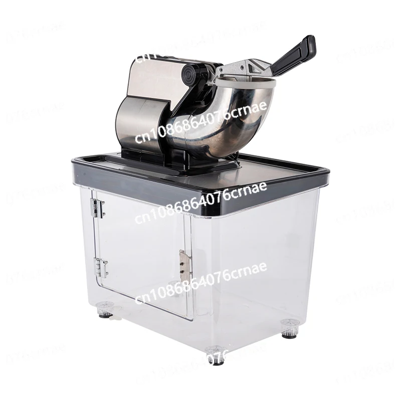 Electric Snow Cone Machine with Dual Blades Stainless Steel Commercial Ice Shaver Machine Shaved Ice Machine with Safety Switch