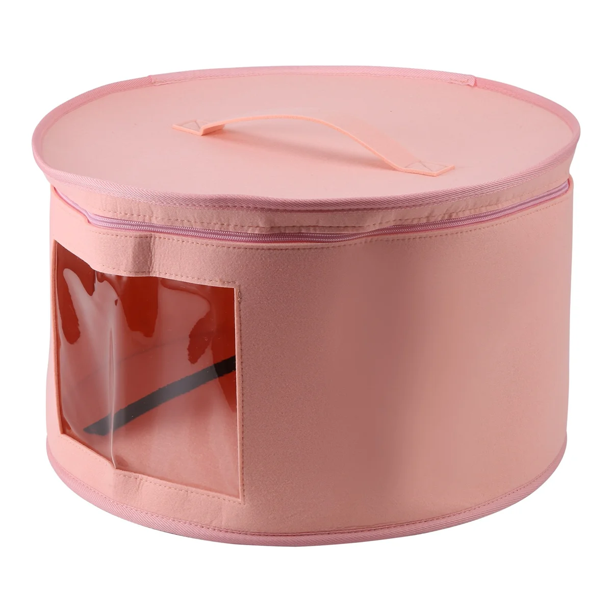 Hat Box Organizer Round Travel Hat Boxes Foldable Hat Storage Bag with Dustproof Lid Large Hat Storage Box Hat Boxes C