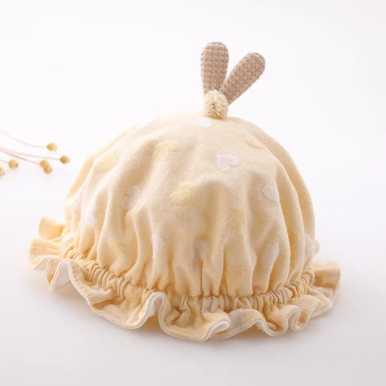 قبعة أطفال للخريف والشتاء دافئة وسميكة مناسبة للرضع والأطفال حديثي الولادة وقبعة صياد السمك وقبعة لحديثي الولادة مبطنة بالصوف