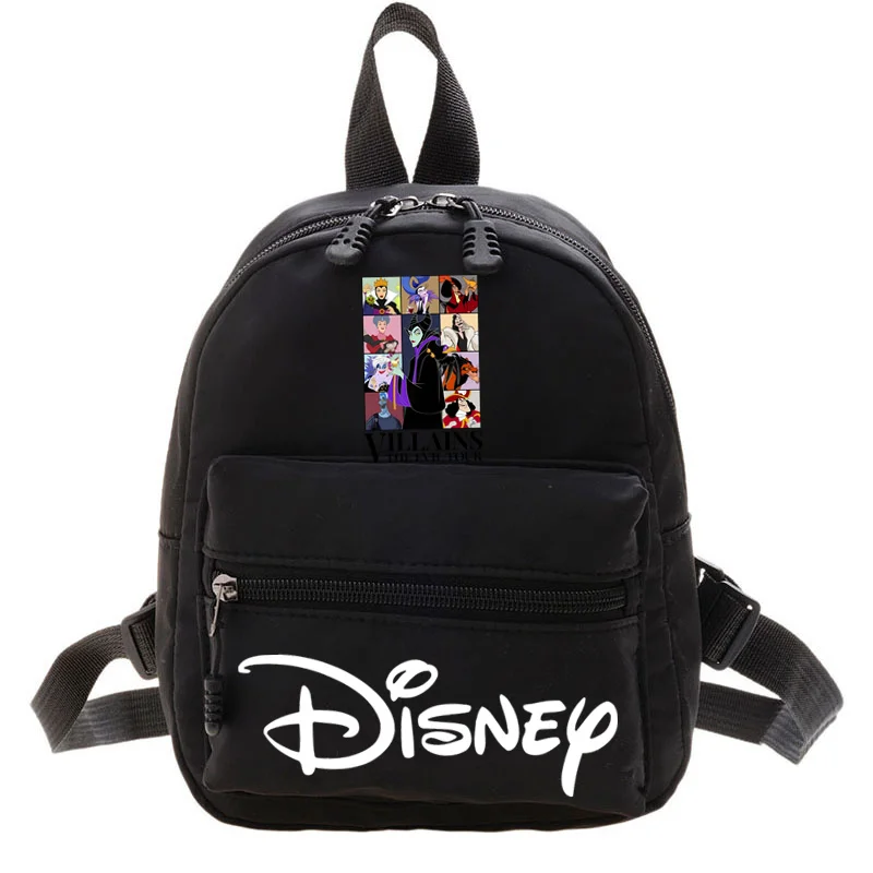 Disney Villain Women\'s Mini Backpack Fashion Solid Color Cartoon Small Simple Casual Traveling  Female\'s Schoolbag Backpacks