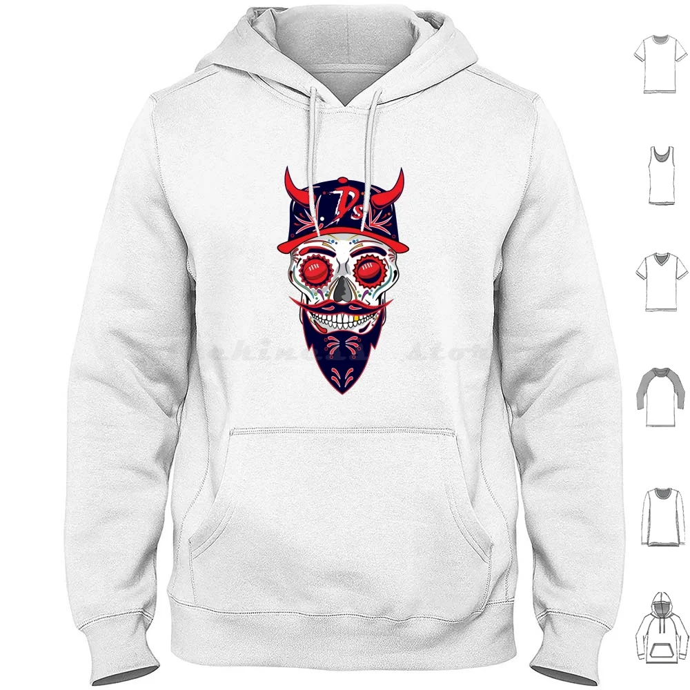 Afl Melbourne Demons Sugar Skull Hoodie Cotton Long Sleeve Afl Melbourne Melbourne Demons Footy Demons Football Dees Australia