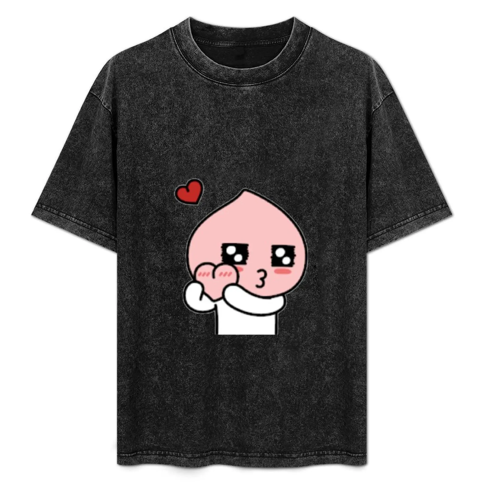 KakaoTalk Friends Apeach 05 T-Shirt funny gifts oversized t shirt boys whites Aesthetic clothing mens big and tall t shirts