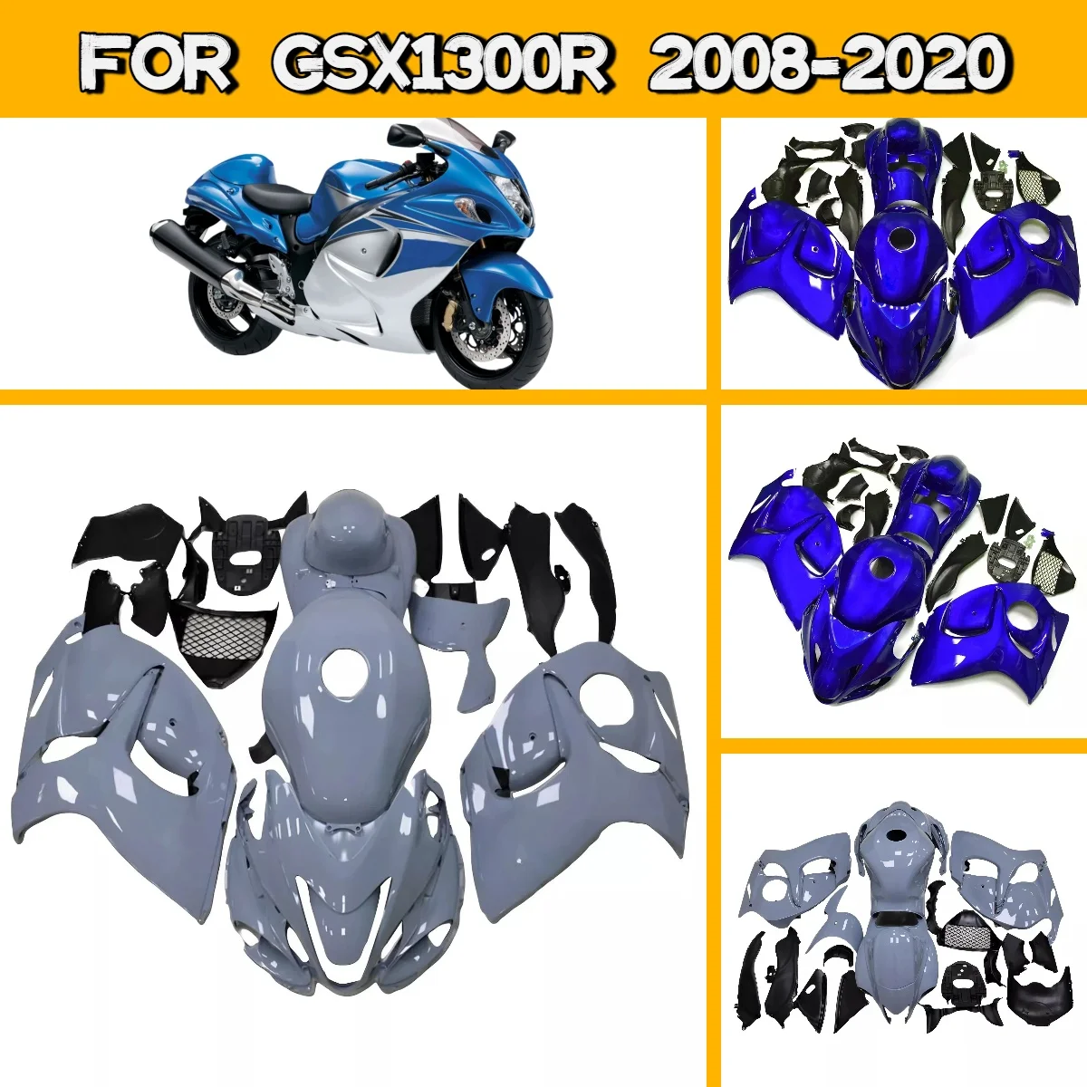 

Custom Painted Fairings for 2008-2020 Suzuki GSX1300R Complete Body Plastics Kits Covers Fairing Set 08-20 GSX 1300R