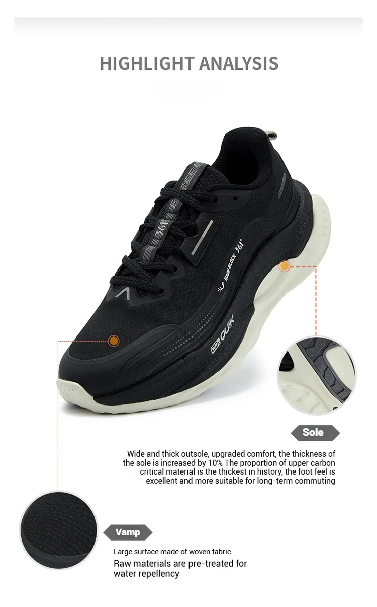 361 Degrees Fierce 5.0 Rainblock Men Running Shoe Grippy Rebound Durable Anti Splash Rainproof Technology Male Sneaker 672532216