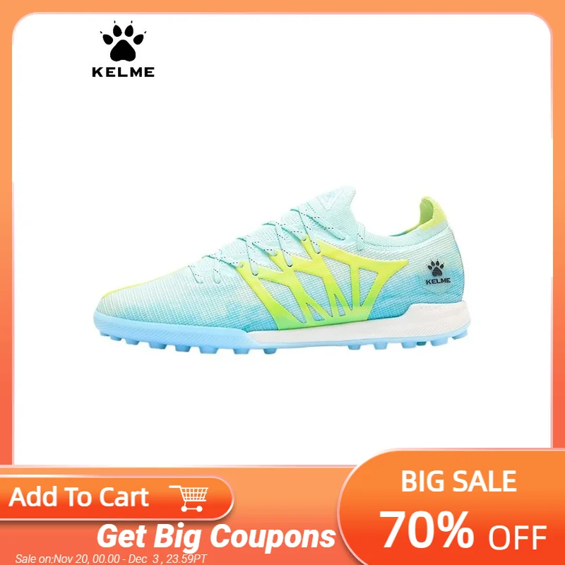 

Kelme Football Shoes Men's Tf Broken Nail Electric 3.0 Professional Competition Grass Training Soccer Shoes
