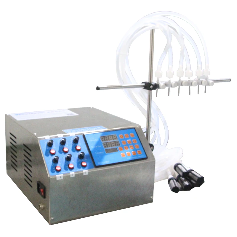 Semi Automatic 6-head CNC Pump Filling Water Filling Machine