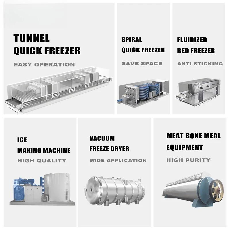 Industrial Quick Rapidly Tunnel Flash Blast Freezer Machine Commercial Refrigeration Equipment Frozen Food