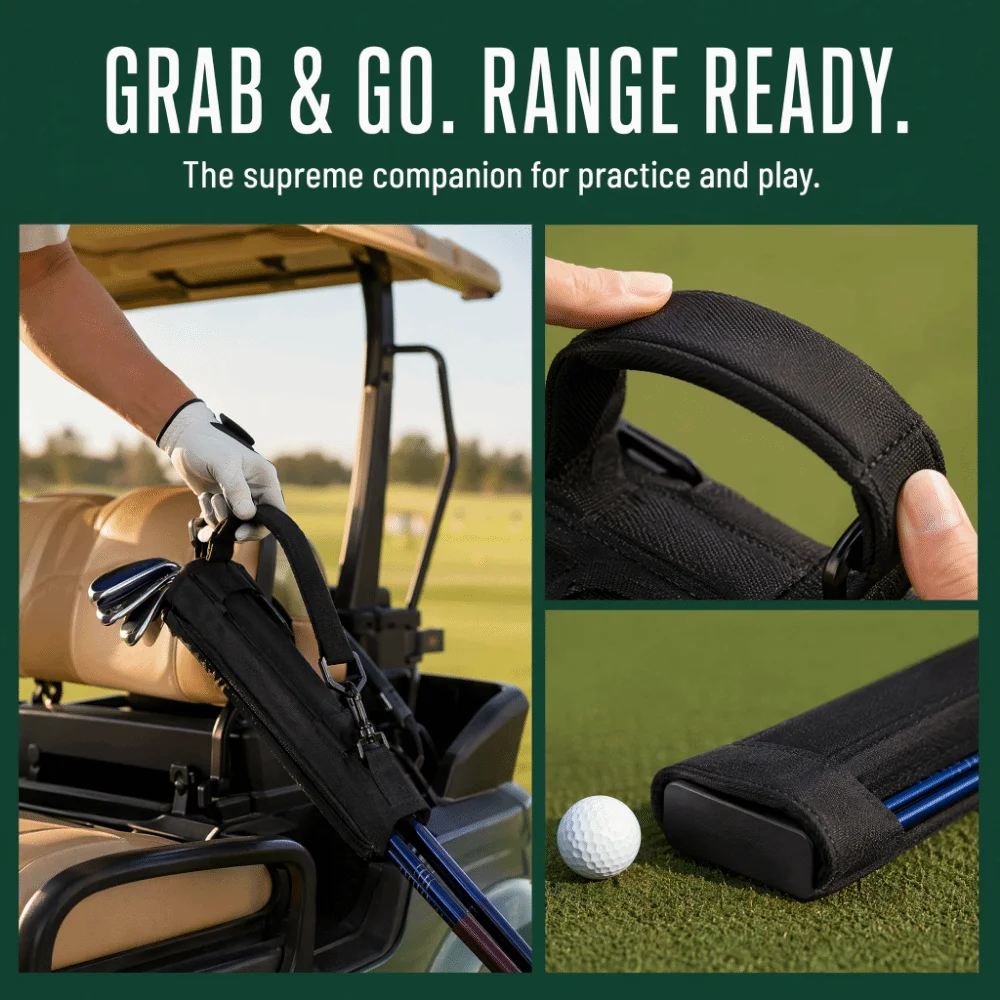 Adjustable Shoulder Strap Golf Club Bag Lightweight Polyester Golf Club Carry Bag Golf Club Carrier Bag Practice Sessions