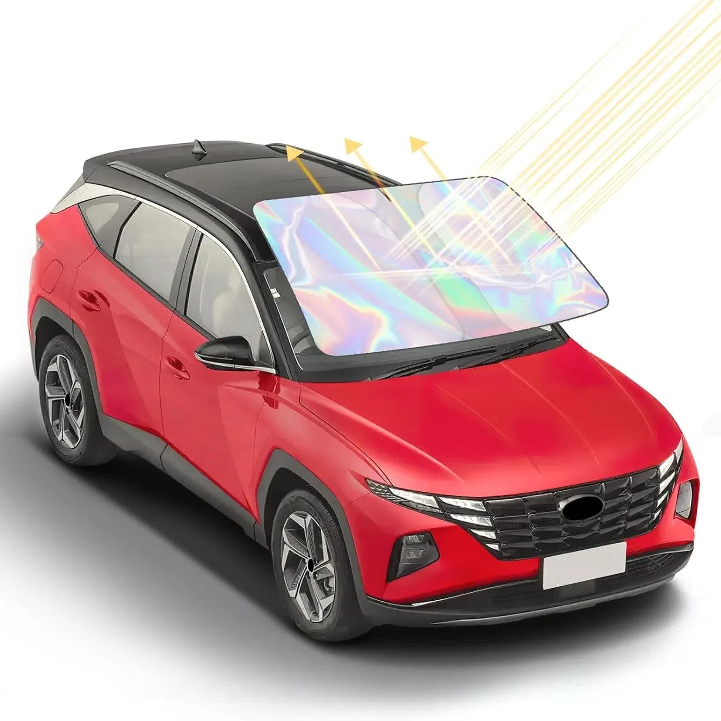 

For Volvo XC60 XC90 XC40 S90 V90 V60 XC 60 2015-2023 Summer laser car front windshield sunshade sunscreen reflect 99.9% UV rays