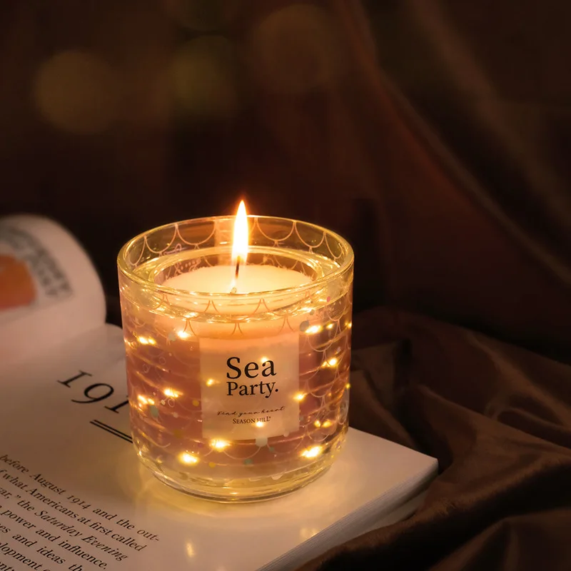 

LED Aroma Candle for Home Fragrance Decoration, Soy Wax