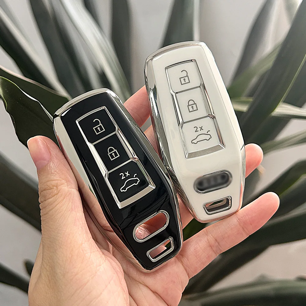 Suitable for Audi 2025 A5L Car Key Holder Q6L/A5L E-tron Car Key Protection Case, Key Fob Cover Compatible with Audi New Keyfob