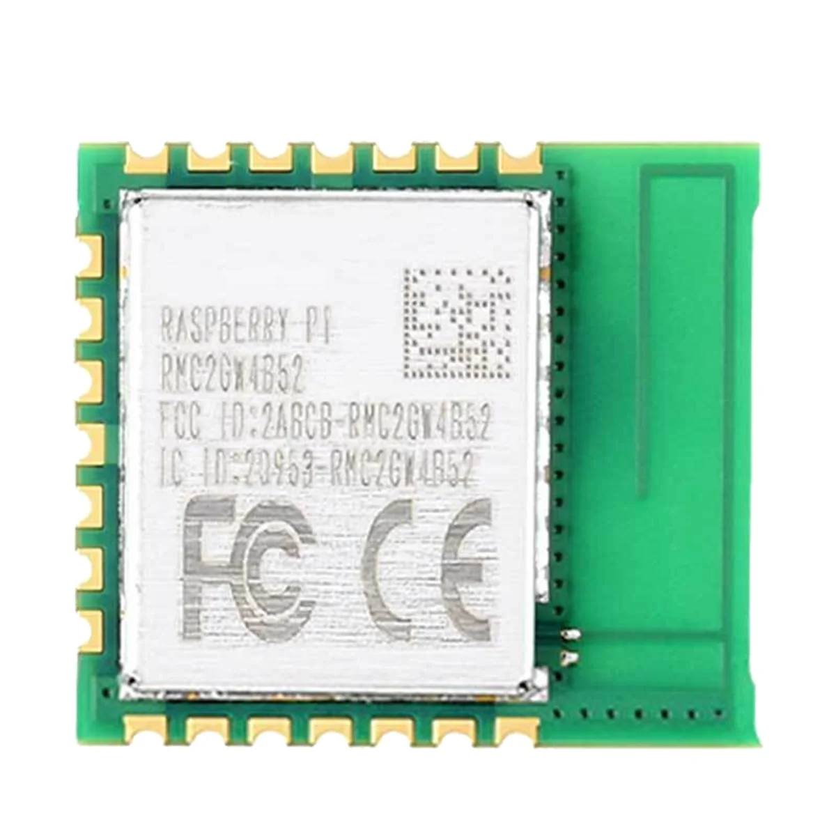 AAAEL-Modulo radio wireless 2 per Raspberry Pi 2.4Ghz Wifi4 e Bluetooth 5.2 con supporto antenna integrata