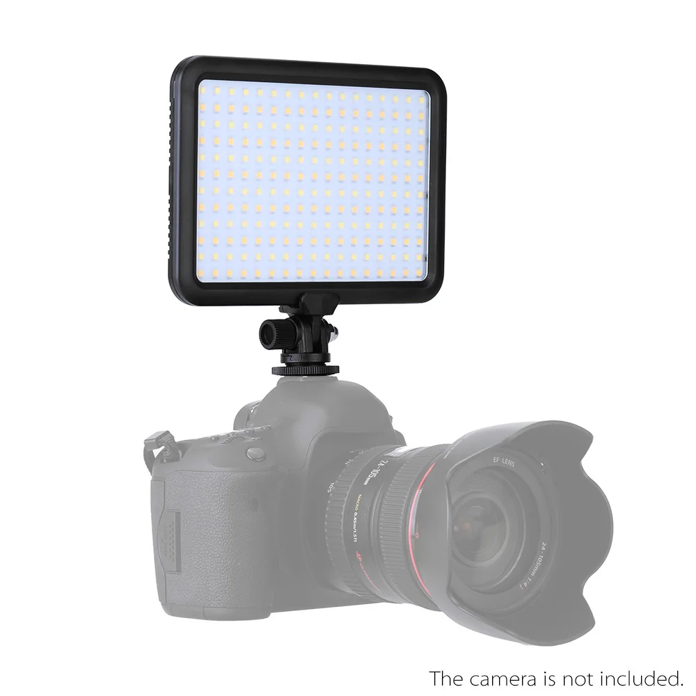 

Triopo TTV-204 Ultra Thin Photographic Equipment LED Camera Video Light Lamp Panel 3200K~5500K Dimmable for