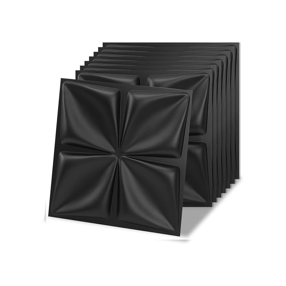 لوحات حائط ثلاثية الأبعاد، 30 عبوة بتصميم هندسي 11.8 بوصة × 11.8 بوصة، بلاط مزخرف وقابل للطلاء لغرفة المعيشة وغرفة النوم والفندق