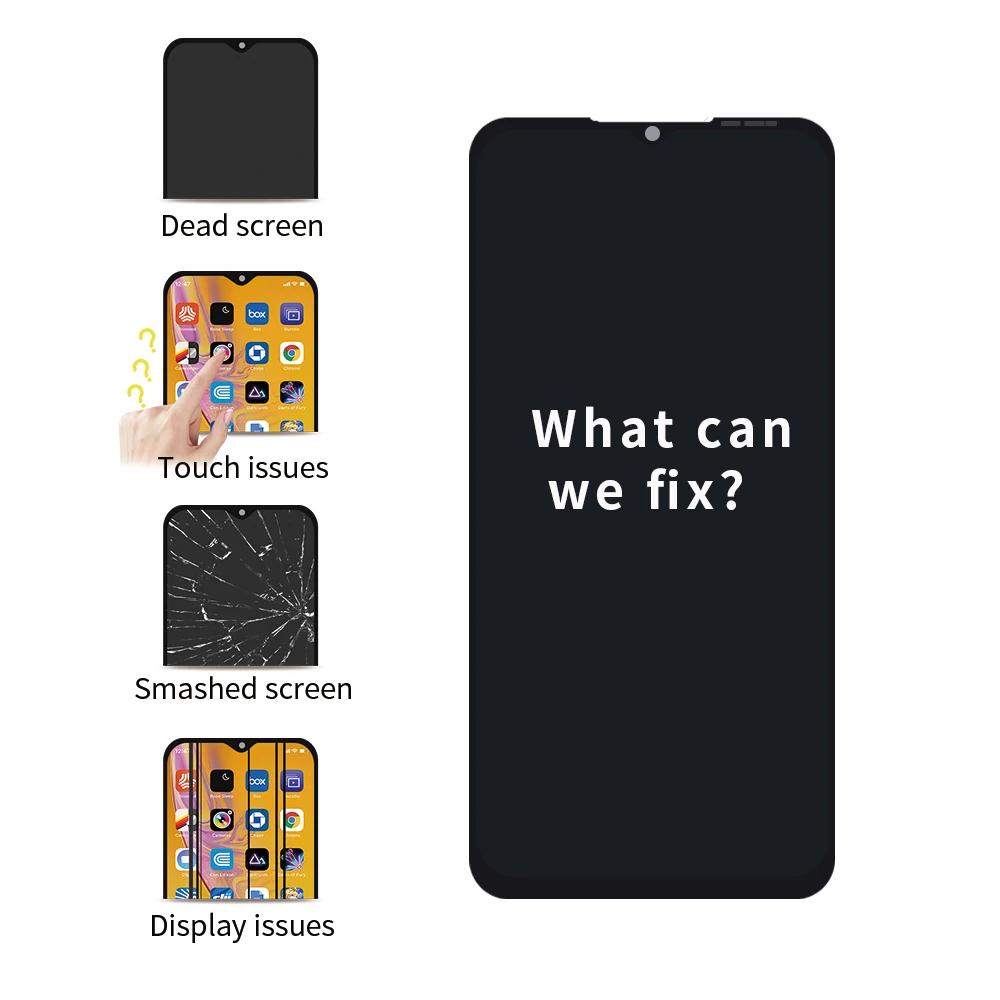 For ZTE Blade A54 Screen For ZTE Blade A34 Display Touch Screen Digitizer Assembly For ZTE Blade A54 A34 LCD Tochu Screen