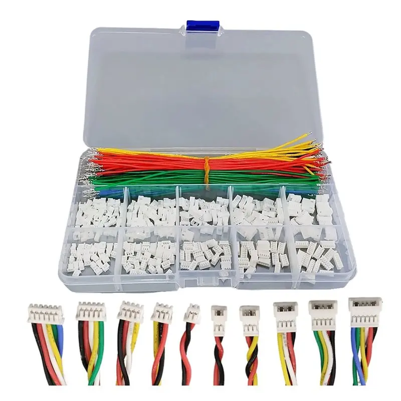 DT19-2X Jst 1.25Mm Pitch Extension Cable Male Female Connector 2/3/4/5/6 Pin Housing Adapter With Pre Pressed Silicon Wire