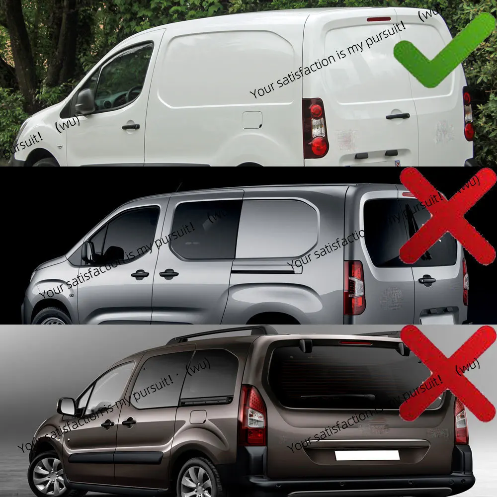 Rear taillight accessories for Citroen Berlingo Mk2 and Peugeot Partner Mk2 vans 2012-2018
