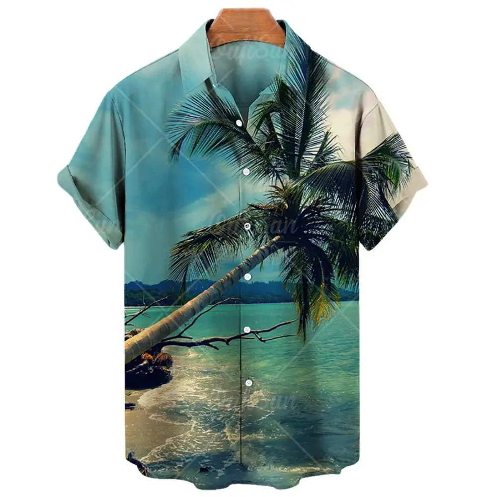 AMP Print Hawaiian Shirts for Men and Women, Casual Short Sleeve Shirts, Comfortable and Breathable, Plus Size 5XL, 2024