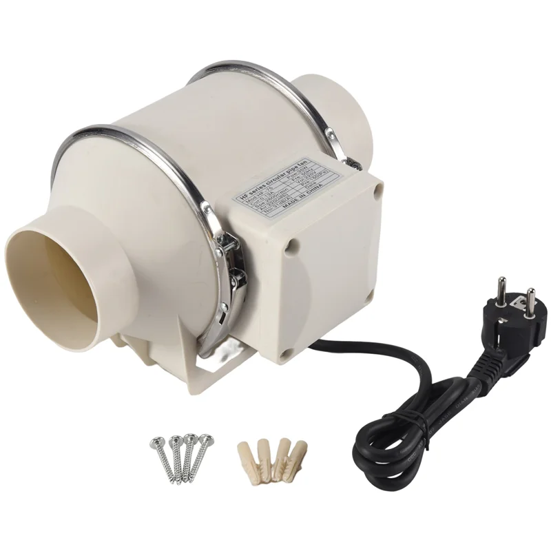 ABNG 35W ห้องน้ําท่อพัดลม Vent ห้องไอเสียพัดลมอินไลน์ห้องครัว Air Diffuser พัดลม Grow เต็นท์พัดลม EU Plug