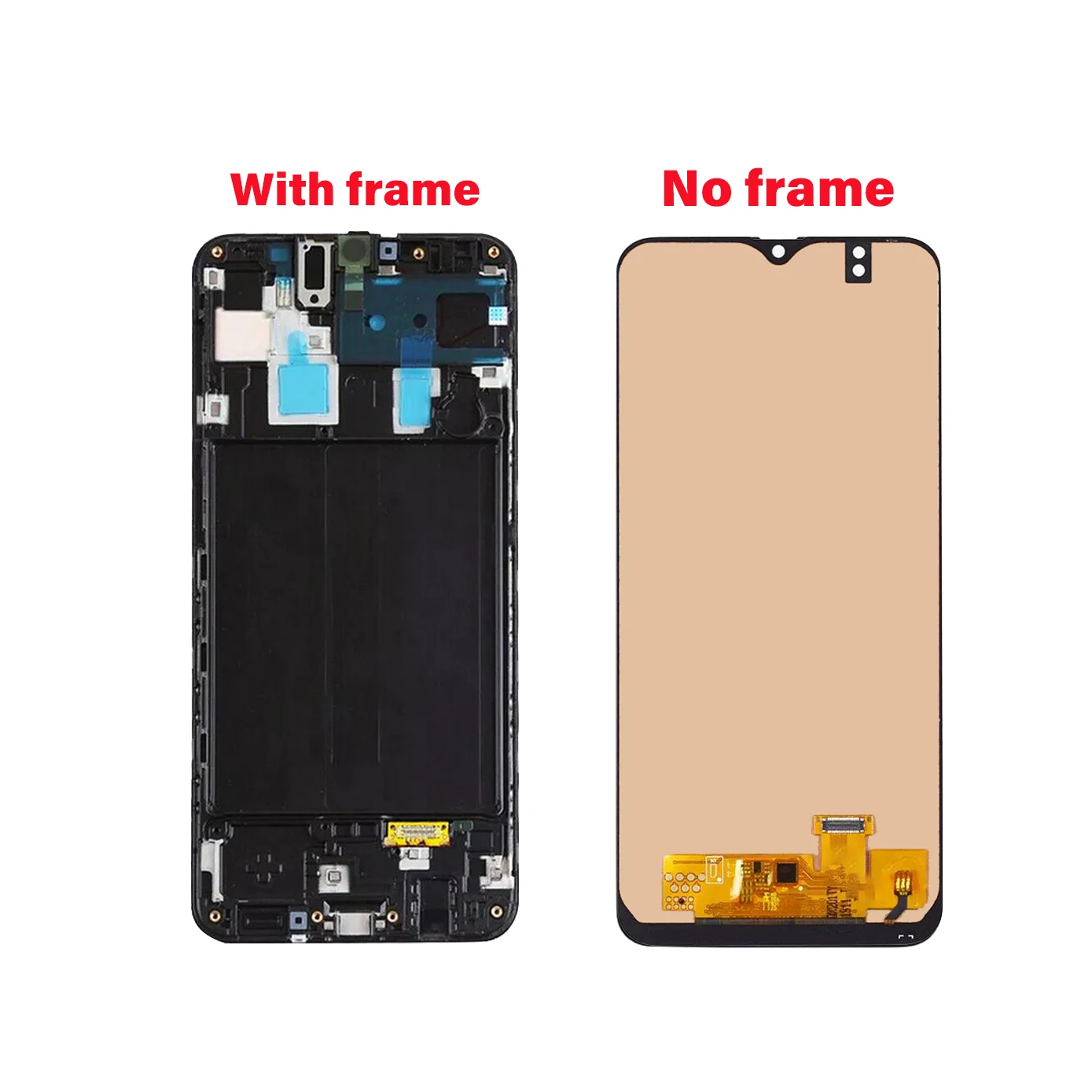 100%Tested Super AMOLED for Samsung Galaxy A20 A205 A205G A205U SM-A205F LCD Touch Screen Display Assembly Replacement Digitizer