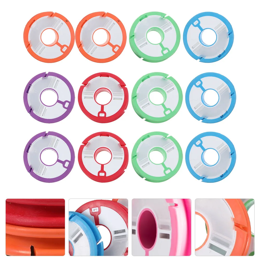 12 قطعة من ملفاف خط الصيد، متين، عملية سلسة، ملحقات أدوات صيد الأسماك، أداة احترافية، استخدام طويل الأمد