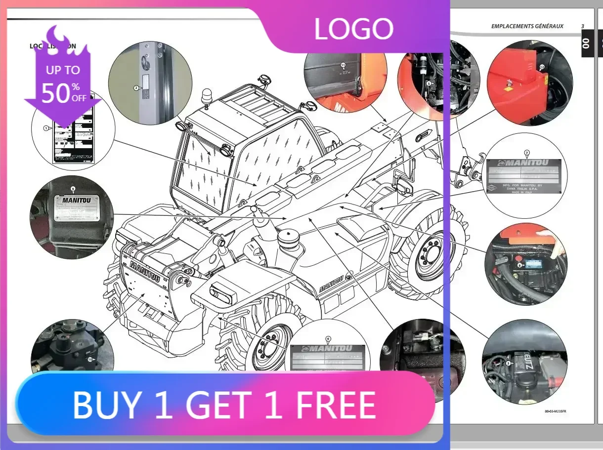 SpecDiag Manitou Machinery 13.8 GB PDF 2022 French Language Repair Manual DVD