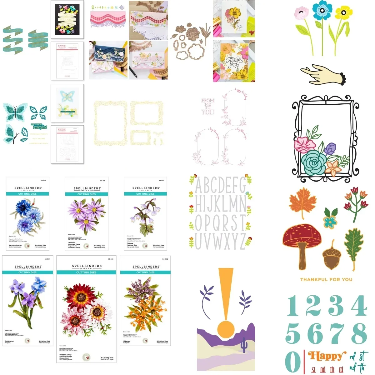 

2025 Flowers Alphabet Shape New Cutting Dies Hot Foil for DIY Making Card Scrapbook Paper Craft Supplies Template Decoration