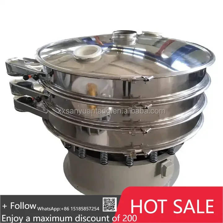 

Automatic Flour Vibrating Screen Sand Sieving Machine dry sift screen Equipment industrial vibration sieve food powder sifter