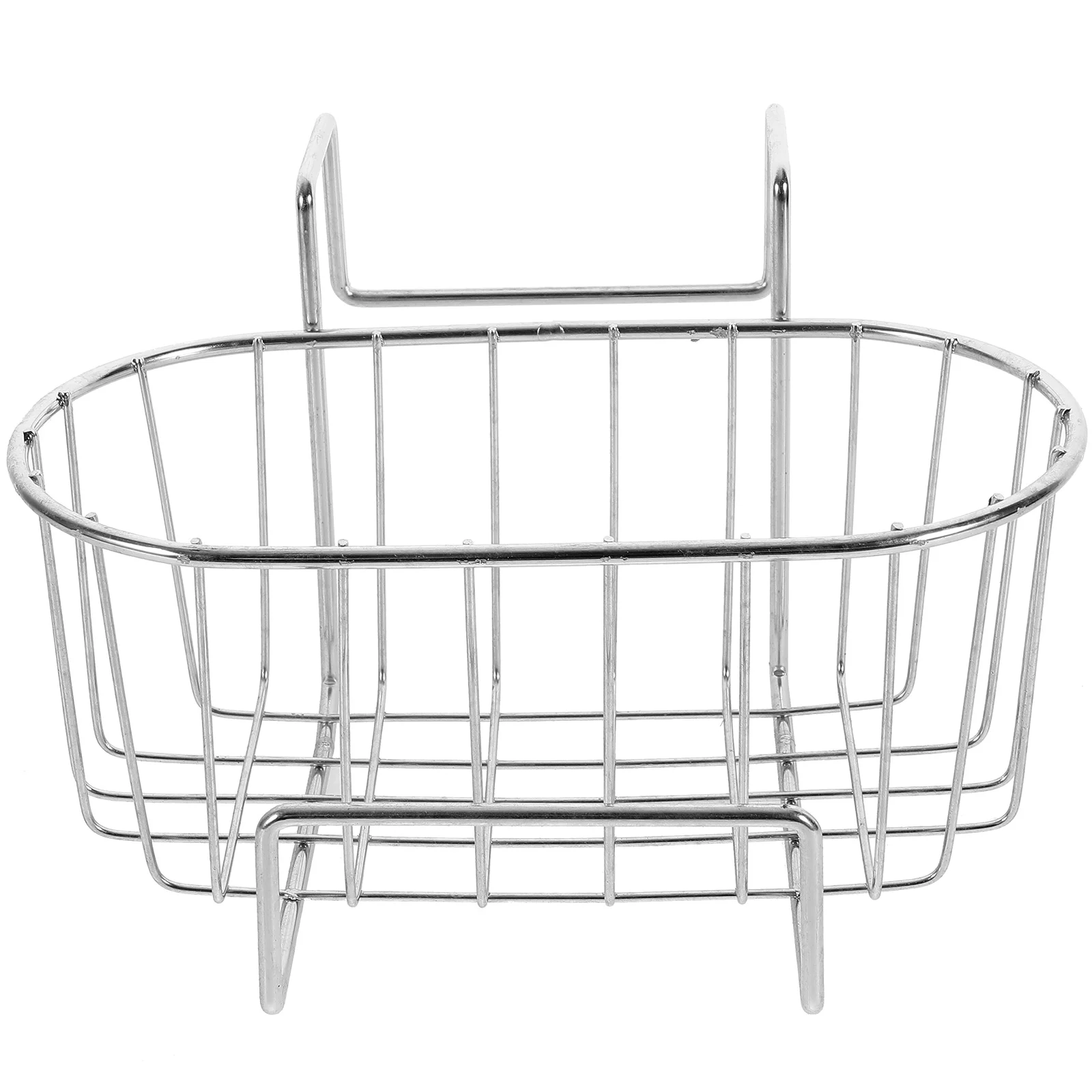 

Stainless Steel Double Hanging Basket Organizer Sponge for Kitchen Storage Space Saving Dish Draining Rack Sink Sponge Holder